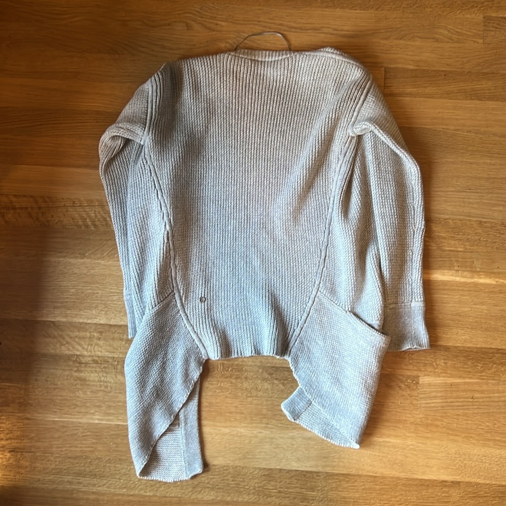 Lululemon grey open cardigan, size 2 - Picture 3 of 4